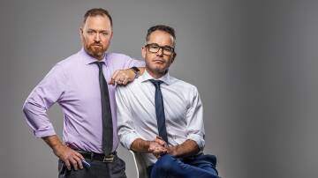 Charles Firth, pictured left, and James Schloeffel are back to help you navigate workplace hell. Picture supplied
