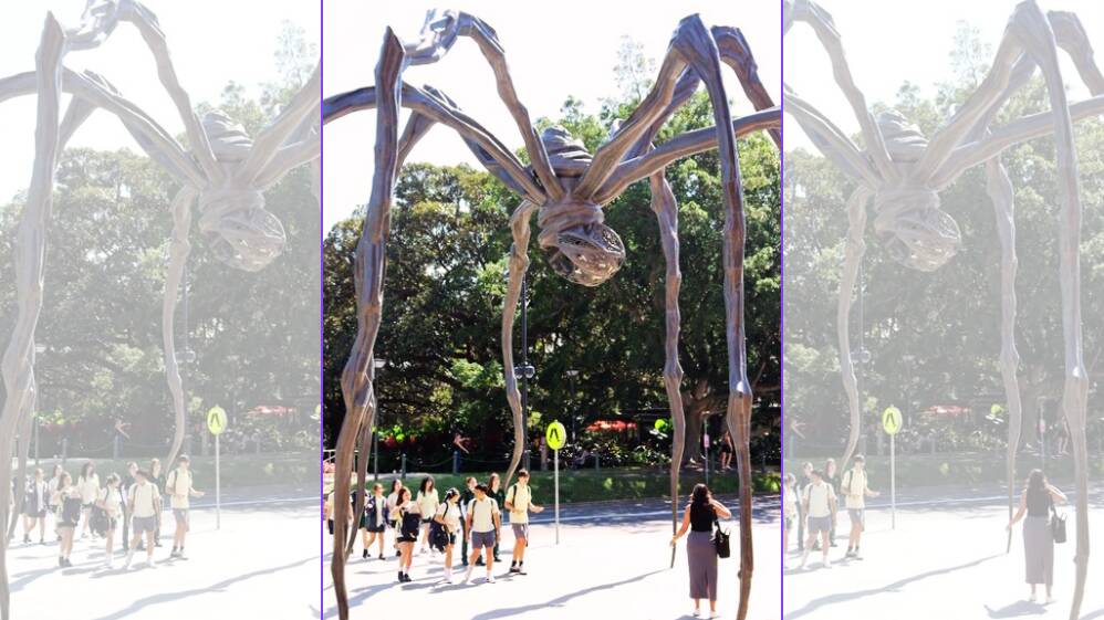 Maman 1999. The Louise Bourgeois work that greets visitors to the Art Gallery of NSW. Picture by Frances Goold.
