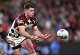 A Jock Madden field goal secured a 13-12 win for the Broncos over Manly at Suncorp Stadium. (Dave Hunt/AAP PHOTOS)