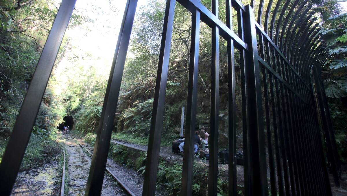 RESTRICTED ACCESS: Crown Lands is behind a new fence aimed at curbing vandals at the historic train tunnel off Vera Street in Helensburgh. The site is popular for photographers and ghost hunters. Picture: Adam McLean
