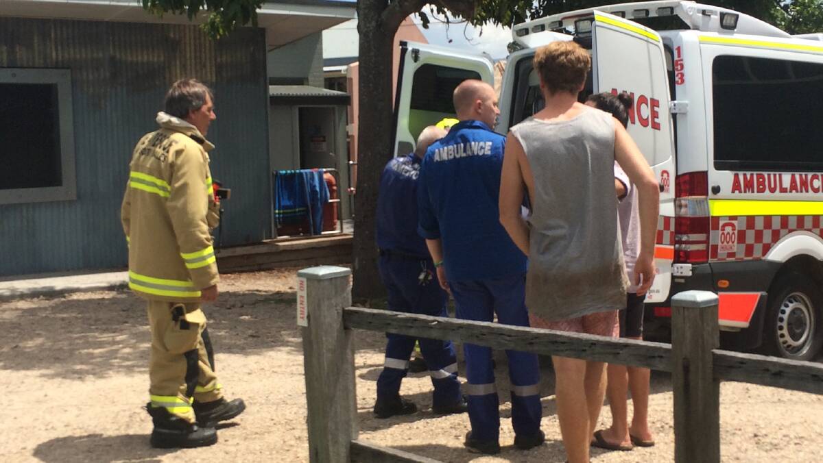Two people suffered burns at a Nowra coffee shop fire on Tuesday. Picture: Nicolette Pickard