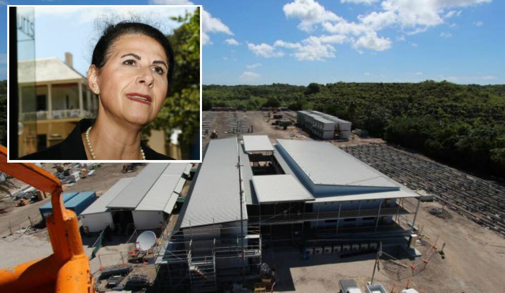 Nauru, which houses a large offshore processing centre for Australia, is dependent on Taiwanese cash. Picture: Peter Cox Inset: Minister Concetta Fierravanti-Wells. Picture: AAP