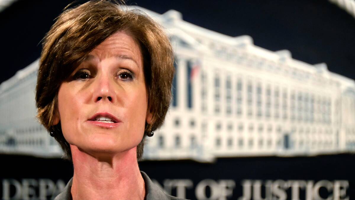 Acting Attorney General Sally Q. Yates ordered the Justice Department on Monday not to defend President Donald Trump's executive order on immigration in court. Photo: AP