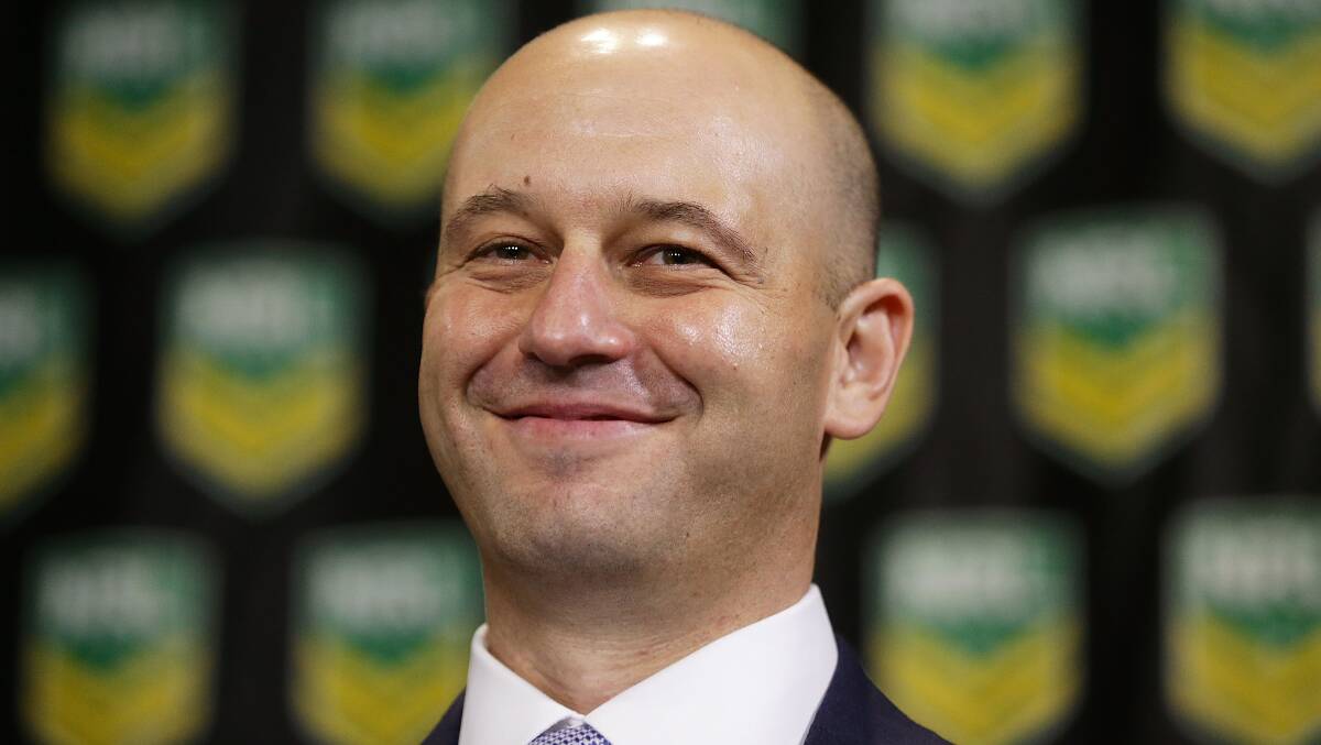 NRL chief executive Todd Greenberg will attend the Wollongong luncheon on Thursday. Picture: GETTY IMAGES