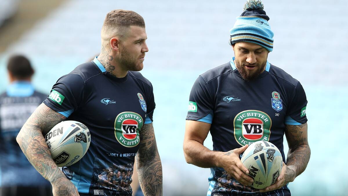 Josh Dugan and Blake Ferguson have again found themselves in the spotlight for the wrong reasons. Photo: Getty Images