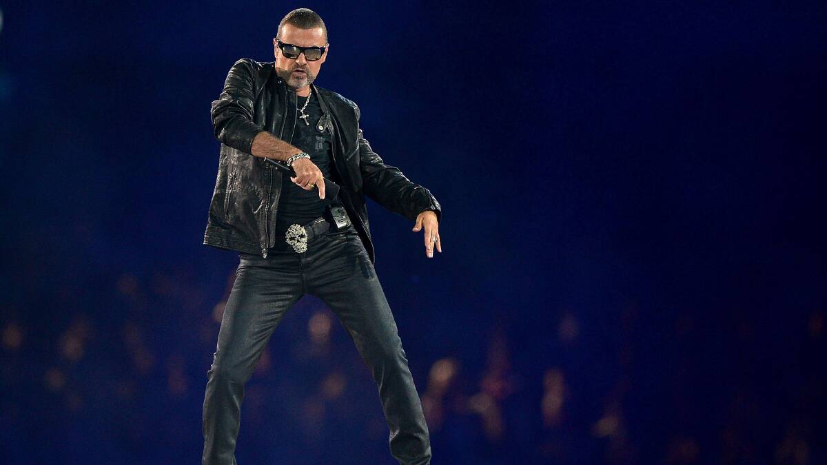 George Michael performs during the Closing Ceremony of the London 2012 Olympic Games. Picture: GETTY IMAGES