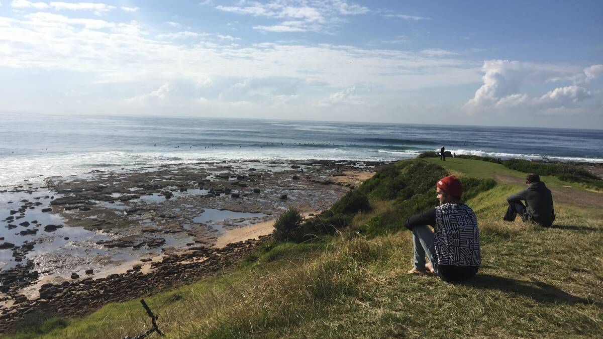 A 65-year-old man has died while surfing at Sandon Point at Bulli on Monday. Picture: SYLVIA LIBER