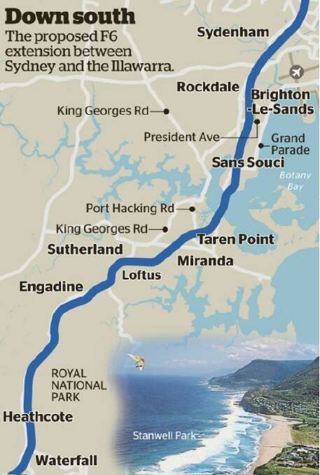 The F6 extension will spell bad news for the national park, or hundreds of homes. Photo: SMH