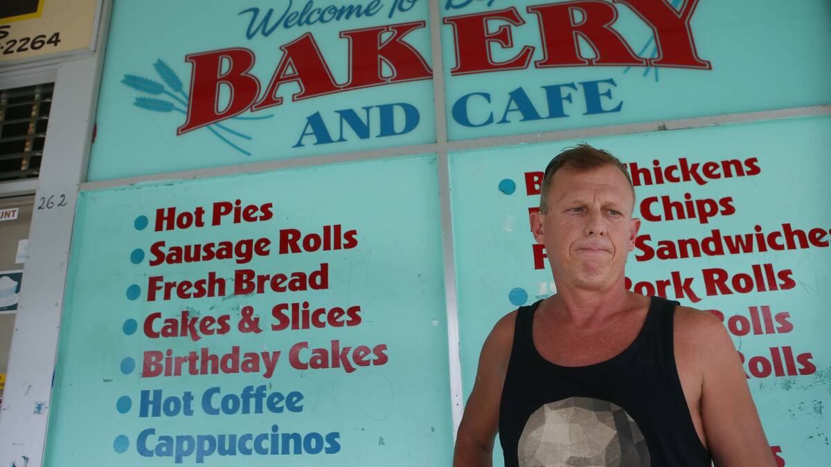 Ross Paull, pictured outside the Box Village Bakery and Cafe in January 2016, where his family got sick. Photo: John Veage