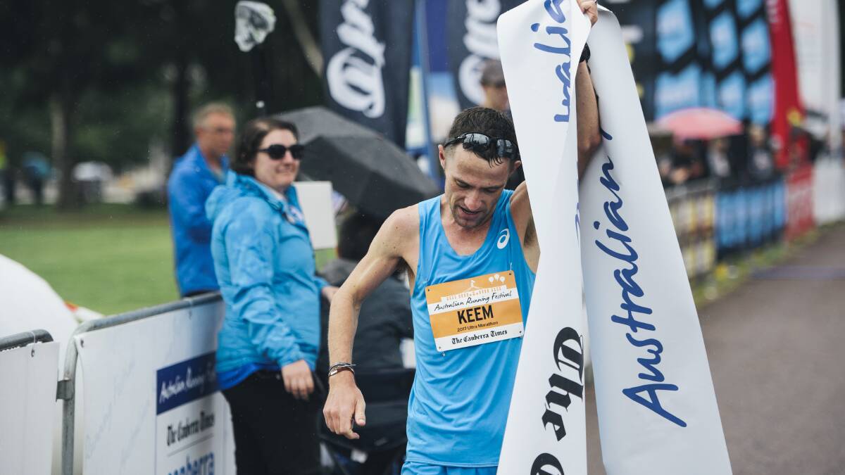 Barry Keem won The Canberra Times ultra marathon in 2016 and 2017.  Picture: Rohan Thomson