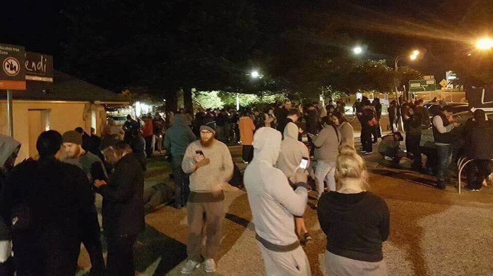 Dozens turned out to play Pokemon Go at Levendi on Monday night. Picture: Supplied