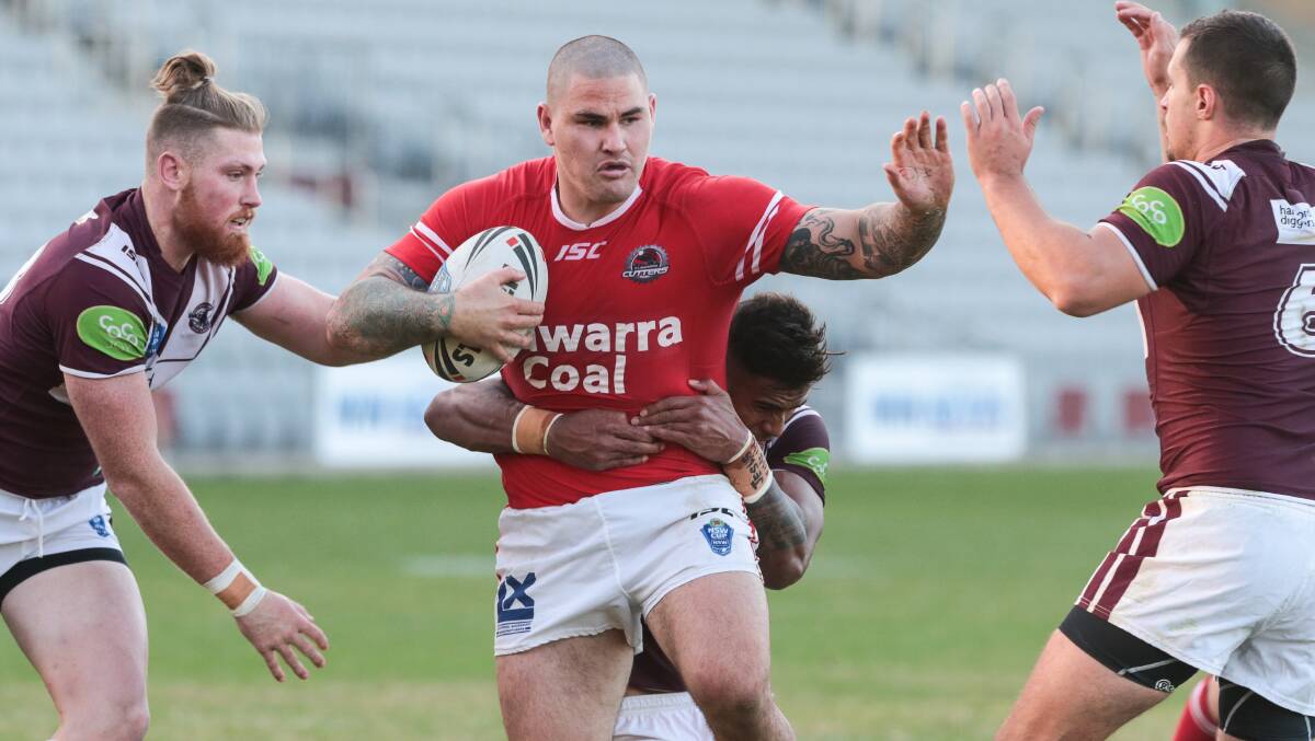 Russell Packer playing for the Cutters in May. Picture: ADAM McLEAN
