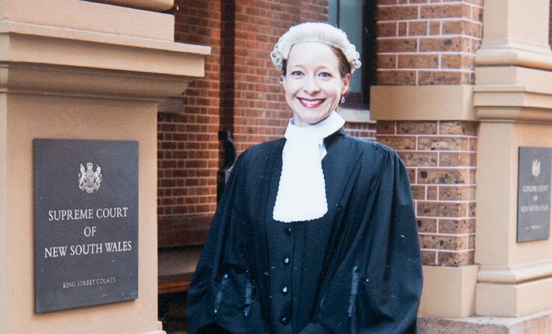 Barrister Sharna Clemmett when she was admitted to the bar.  Picture: Janie Barrett
