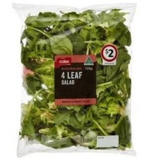 One of the Coles salads included in the recall.