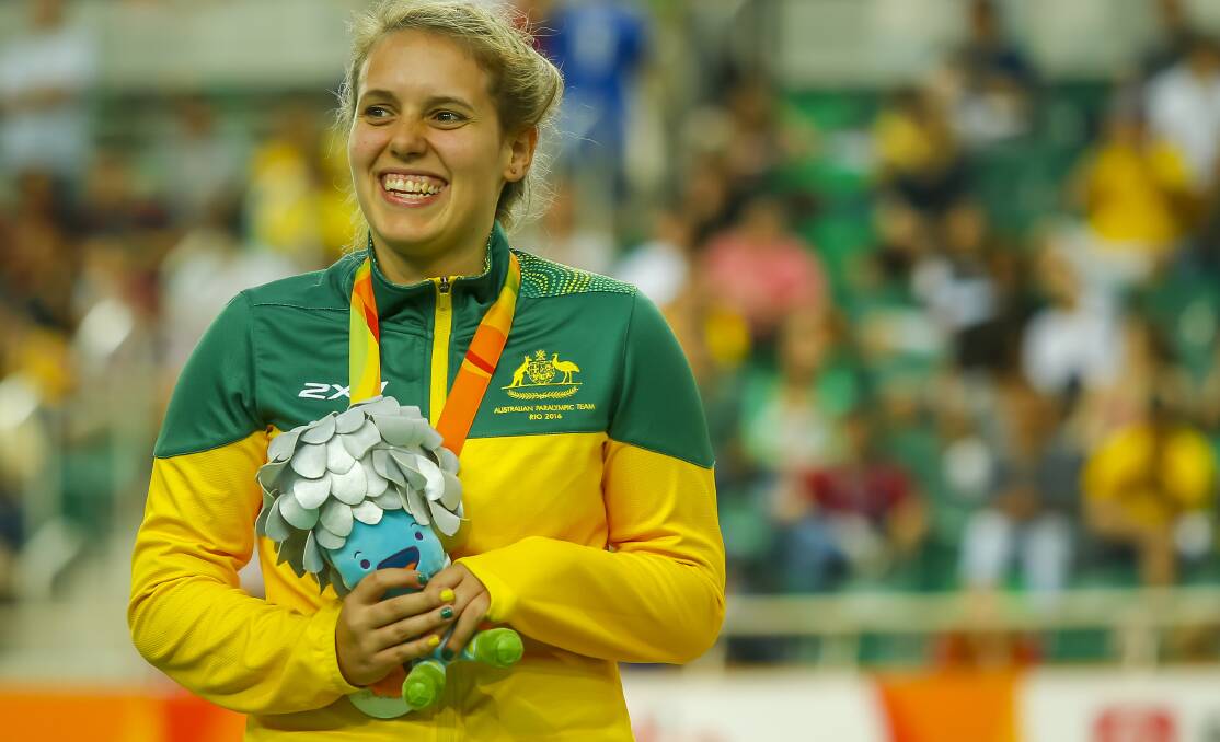 ALL SMILES: Werri Beach's Amanda Reid claimed a silver medal in the C1-2-3 500m time trial in Rio de Janeiro. Photo: Australian Paralympic Committee