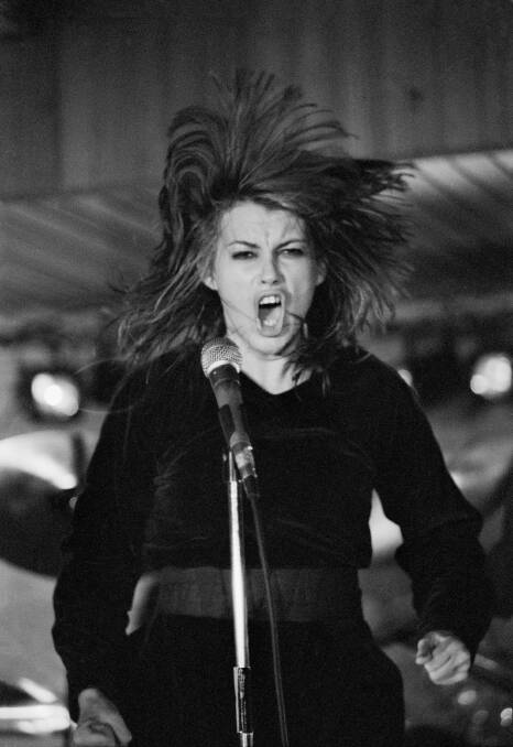 This photo of The Divinyls' Chrissie Amphlett was the first Tony Mott ever sold. The band's manager used it on a tour poster. Picture: Tony Mott