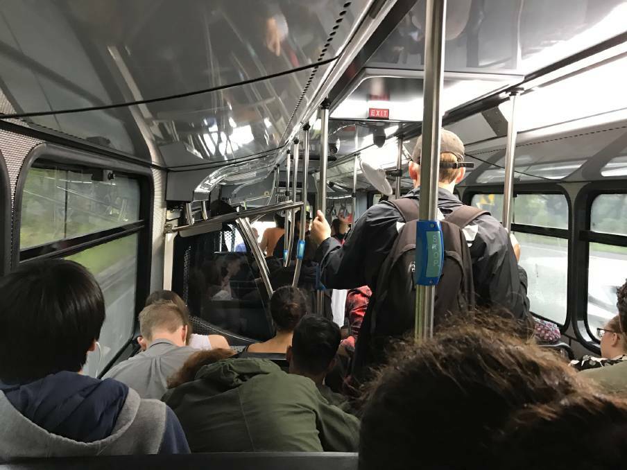 Extra services on the 887 Wollongong-Campbelltown bus could reduce the incidence of overcrowding that has seen some students standing for the duration of their trip.
