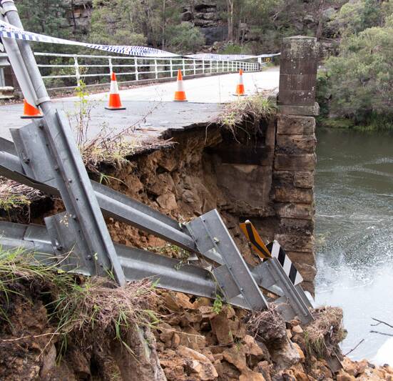 The storm damage caused to the bridge at Broughton Pass has led to its long-term closure.