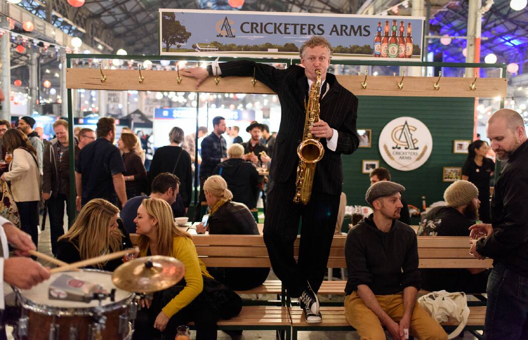 Part of the roving band that makes its way through the beer festival in Sydney and Melbourne. 