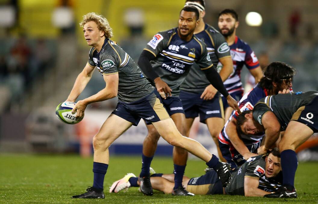 Highlights from the round 15 Super Rugby match between the Brumbies and the Rebels at GIO Stadium on June 3. Photos: Getty Images