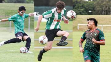 Among the District League teams in action in round eight are (from left) Fernhill, Berkeley Sports and Bellambi. Pictures by Robert Peet, Adam McLean and Anna Warr