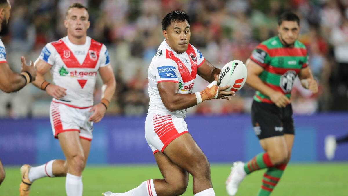 Dragons forward Michael Molo has signed a fresh extension to remain in Wollongong. Picture by John Veage