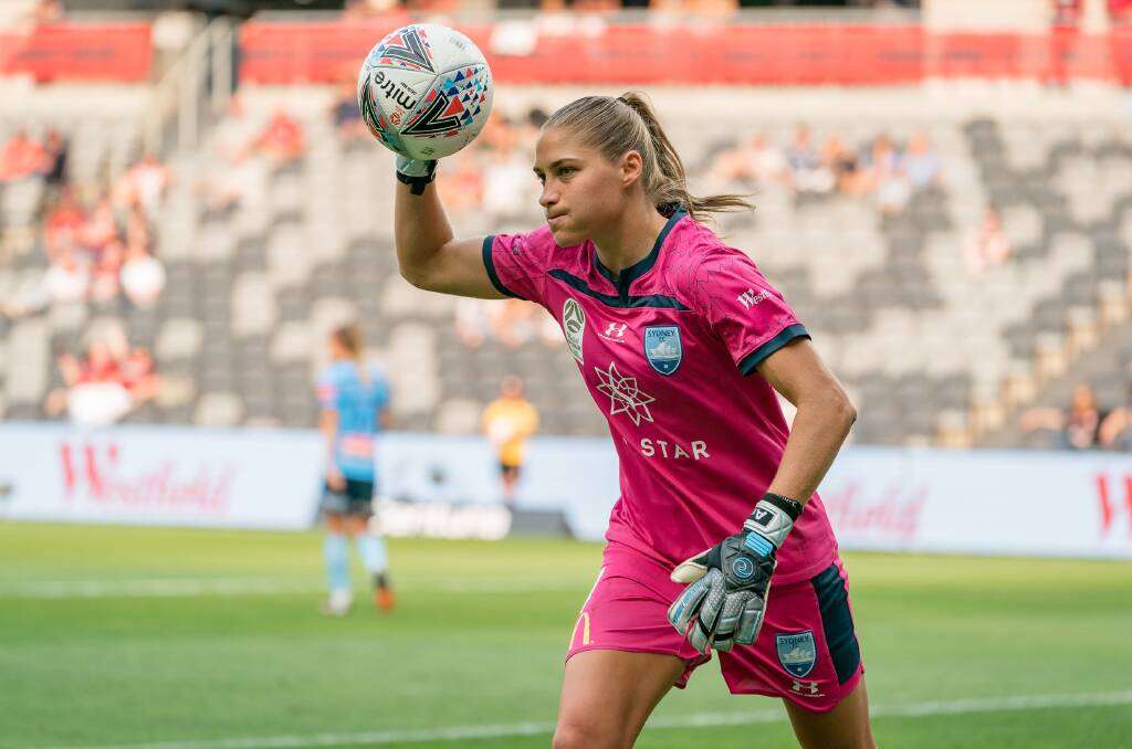 DETERMINED: American Aubrey Bledsoe has been rock solid at the back for Sydney FC's W-League side this season. Picture: Jaime Castaneda