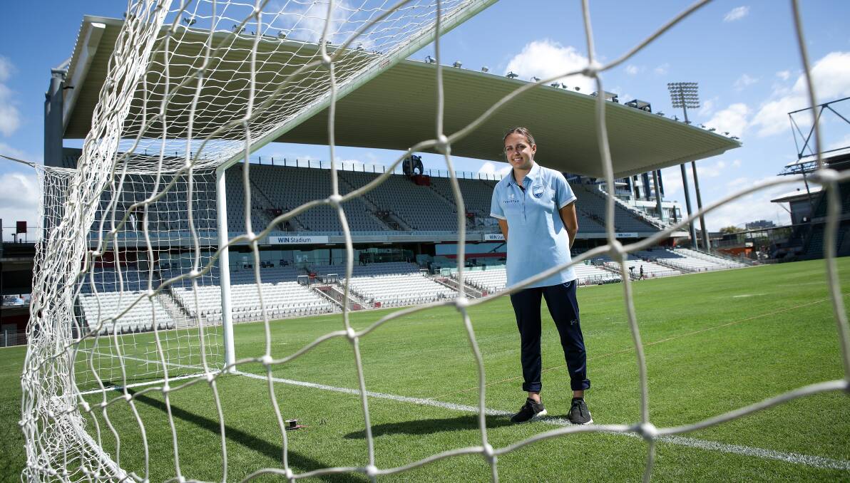 HOME: Figtree junior Mackenzie Hawkesby, 19, can't wait to represent Sydney FC at WIN Stadium on Saturday afternoon. Picture: Adam McLean