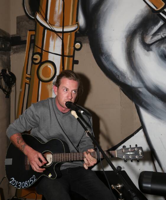  Danny Cassidy performing at The Three Chimney's Originals Open Mic Night