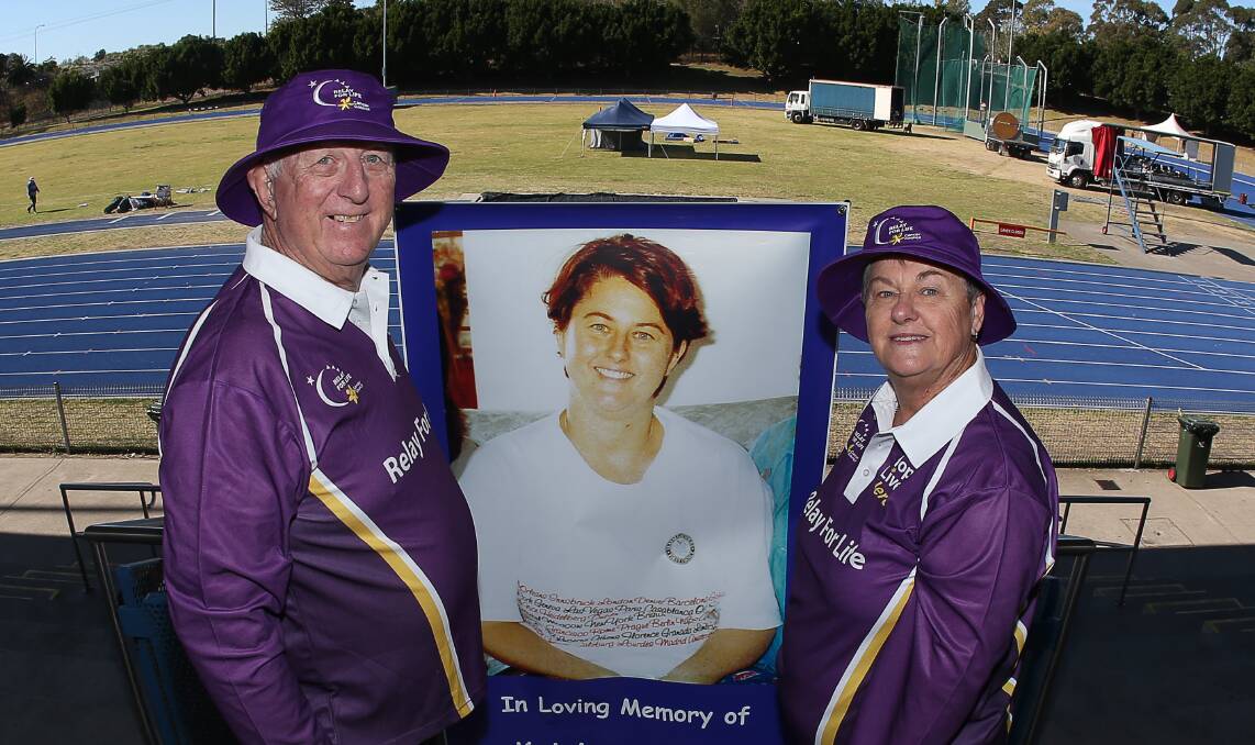 Not forgotten: Sue and John Meehan walk every year in memory of their daughter Katrina. 