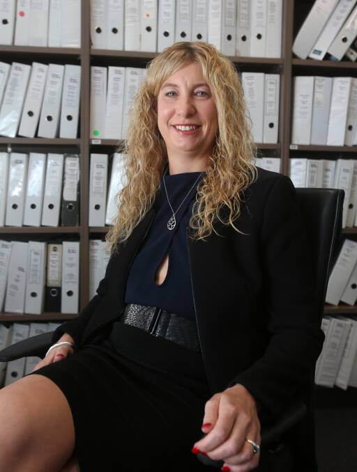 Campaigner: Slater and Gordon Wollongong principal lawyer Melinda Griffiths is a finalist in the 2016 Australian Law Awards. Picture: ROBERT PEET 