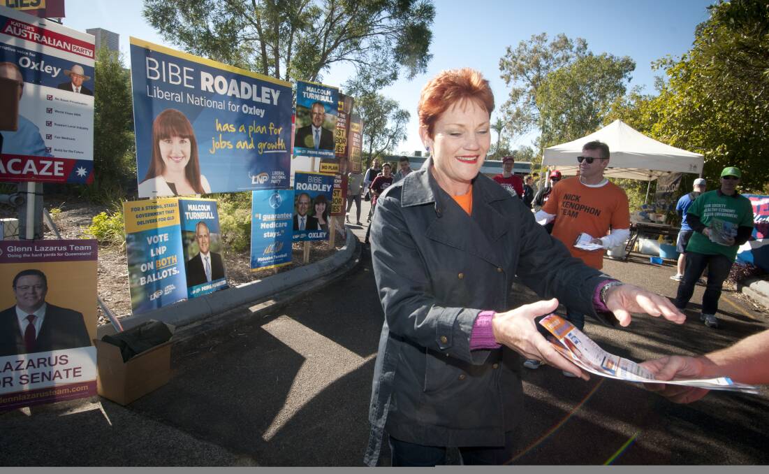A Mercury reader says he is disappointed with Pauline Hanson's election, however, it is not the fault of the Greens, or as a result of the changes to the voting system.