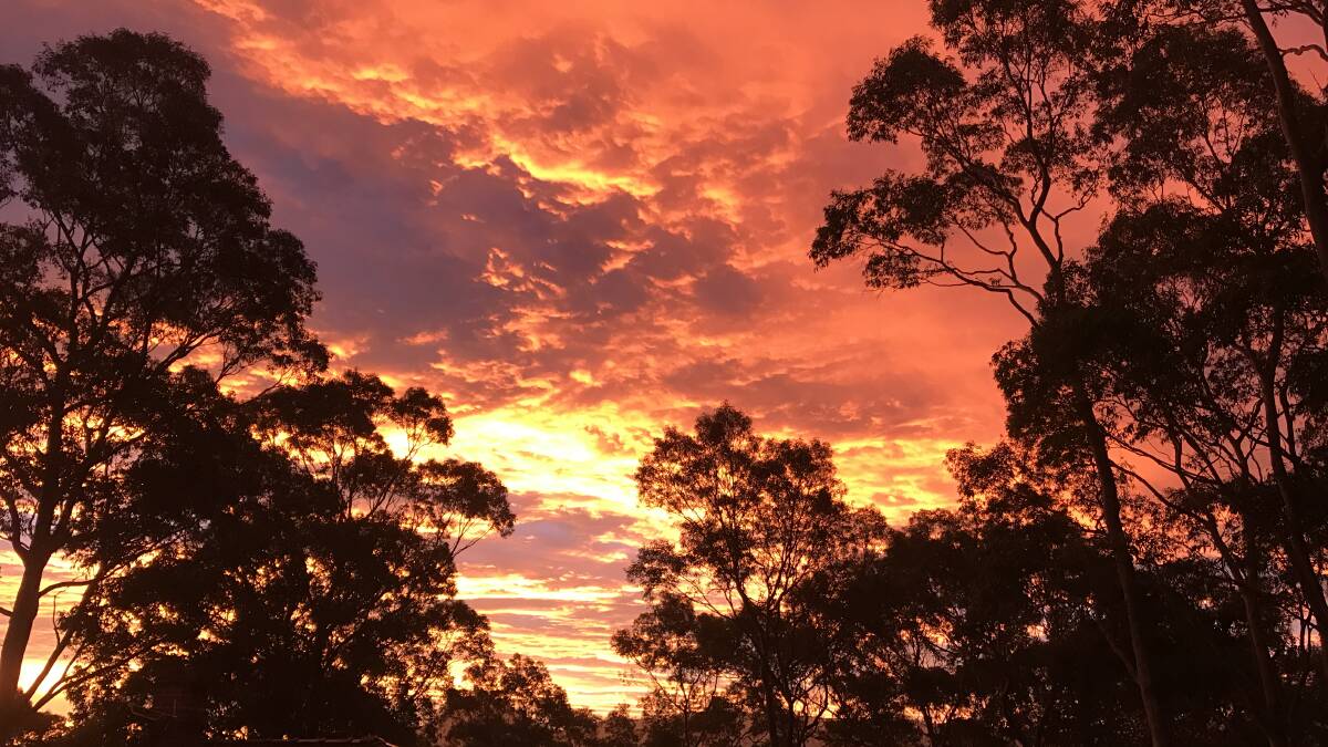 Natural beauty: Carlo Vissagio captured this amazing sunset. Send us your photos to  letters@illawarramercury.com.au or post on our Facebook page.