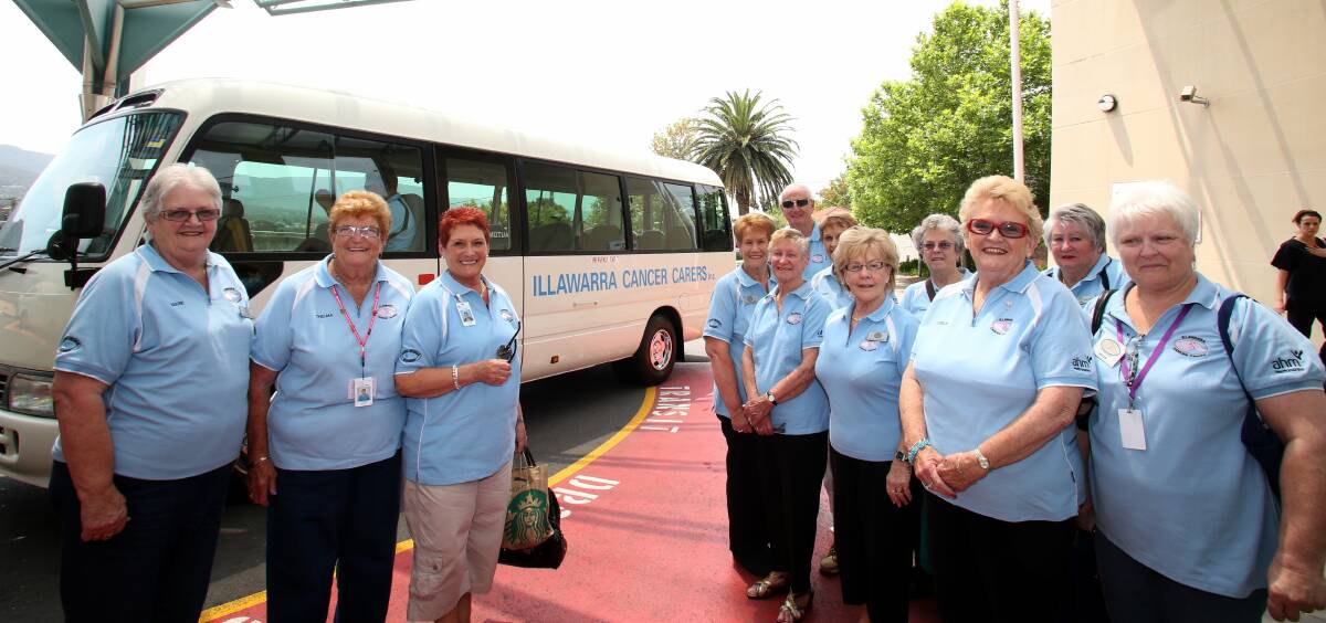 Enthusiastic: Drivers transport patients to the Cancer Care Centre for their treatment and carers provide refreshments and friendly support at the centre.