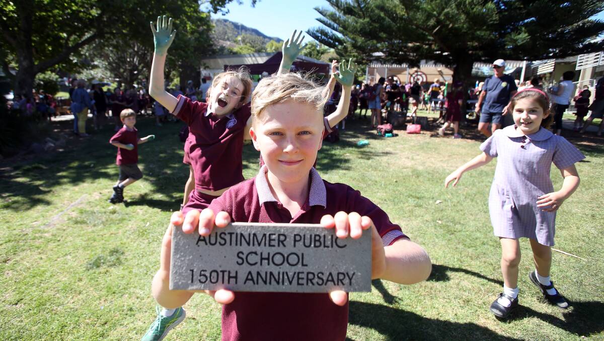 Commemorate: The students' parents and the community can have their names engraved on a wall tile to acknowledge the 150th anniversary of Austinmer Public School in April this year. Photo: Sylvia Liber.