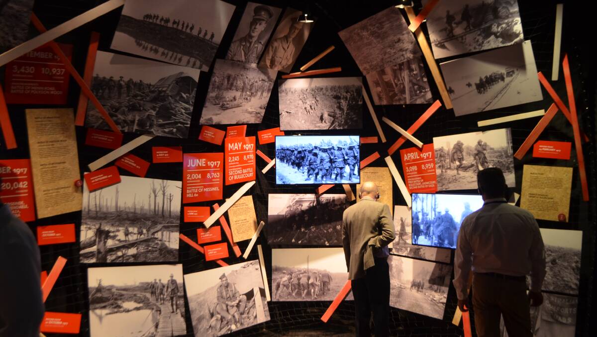 Timeline: Visitors get a sobering glimpse of the horrible conditions and massive loss of life that occurred during the Western Front campaign.