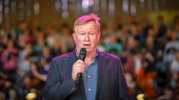 Denis Walter at rehearsals for Carols By Candlelight. Photo: Eddie Jim
