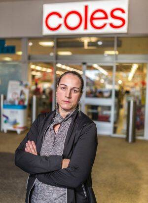 Coles supermarket employee Penny Vickers is fighting Coles over back-pay. Photo: Glenn Hunt