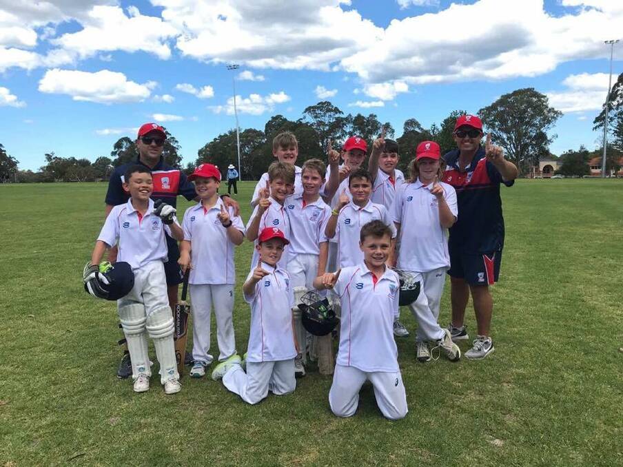 Winners: The Illawarra Under 11s after their victory on Sunday.