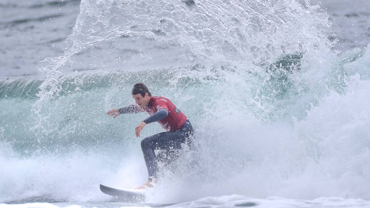 Surf's up: Tim Bilmon during Saturday's Battle Royale. Picture: Adam McLean.