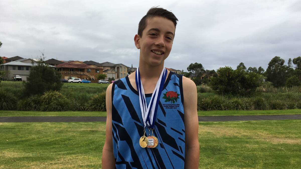 SUCCESS: Lake Illawarra athlete Ryan Keen who's just returned after a productive tour of New Zealand with the NSW Trans Tasman team.