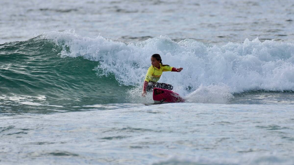 Impressive: Shyla Short finished in third place. Picture: Brad Whittaker/Surfing NSW.