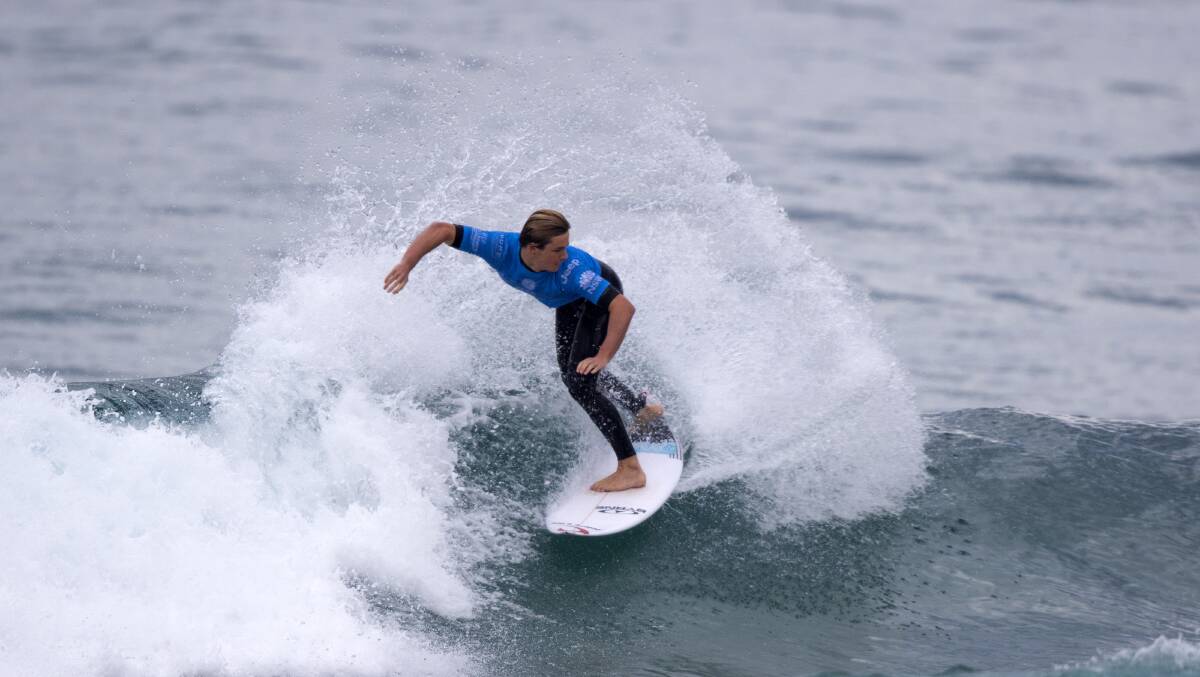 Eliminated: Coledale's Lucas Wrice saw his World Junior Championships come to an end on Monday. Picture: worldsurfleague.com