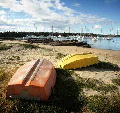 On the move: The dinghies at Wollongong Harbour will be relocated while Tramway works are underway. Picture: Wollongong City Council.