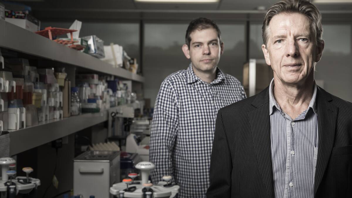 Professor Roger Truscott and Dr Michael Friedrich. Picture: University of Wollongong.