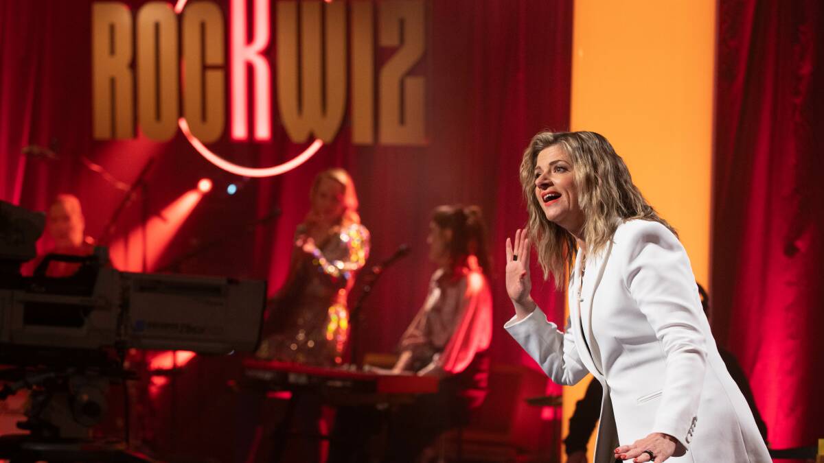 Julia Zemiro fronts the RockWiz stage show. Supplied photo by Andrius Lipsys