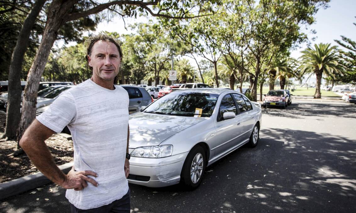 Not fine: Mark McCarthy says parking rules could put driver safety at risk. Pictures: Georgia Matts.