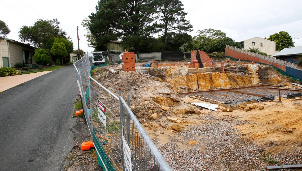 Under investigation: Wollongong council has ordered soil testing for various chemical compounds on this Parkes Street site in Helensburgh. Picture: Adam McLean.