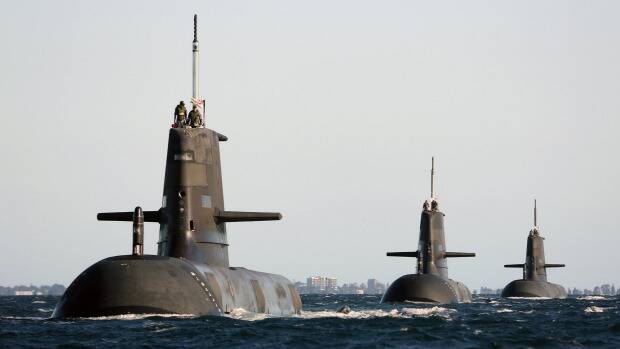 France has been in a hard-fought contest against Japan and Germany for the contract to help build Australia's new submarines. Photo: Department of Defence