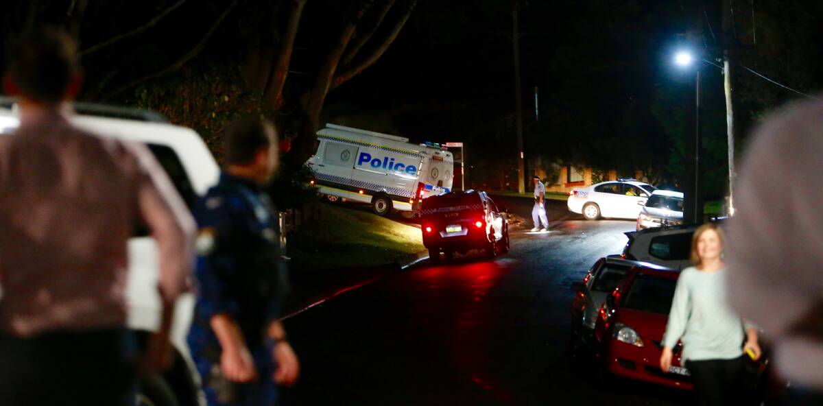 Streets around Joseph and Joanne Streets, off Stephen Drive, remained a crime scene on Wednesday night. Picture: Adam McLean.